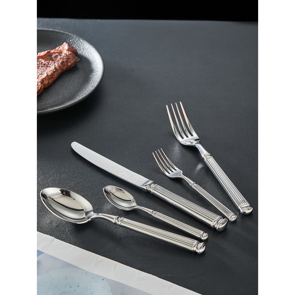 High-End criativo 304 utensílios de mesa de aço inoxidável colher de comida ocidental bife faca garfo colher de sopa sob