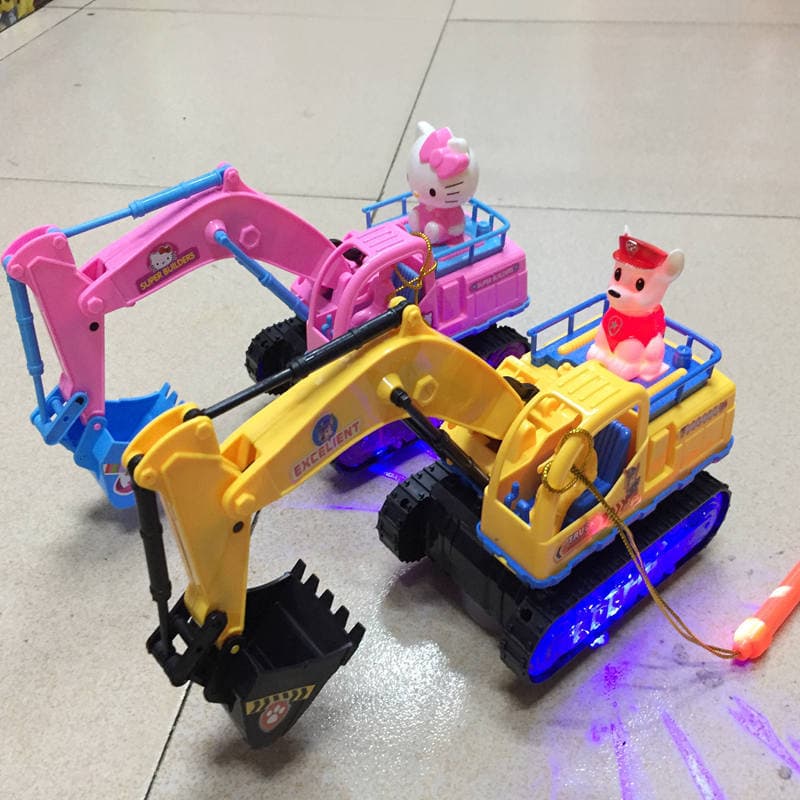 Mid-Autumn Festival crianças presentes lanterna portátil brinquedos dos desenhos animados patas equipe engenharia veícul