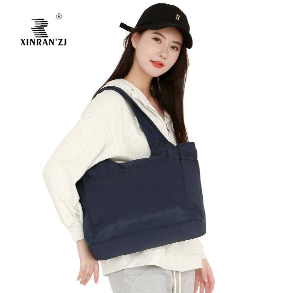 Multi-bolso leve repelente de água senhoras Casual bolsa de ombro Commuter negócios bolsa de ombro Horizontal viagem Car