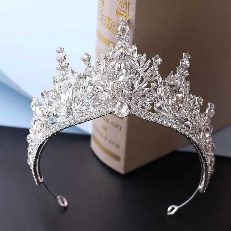 Coroa de noiva de luxo em estilo coreano, ultra brilhante e de alta qualidade, adequada para casamentos de adultos, eleg
