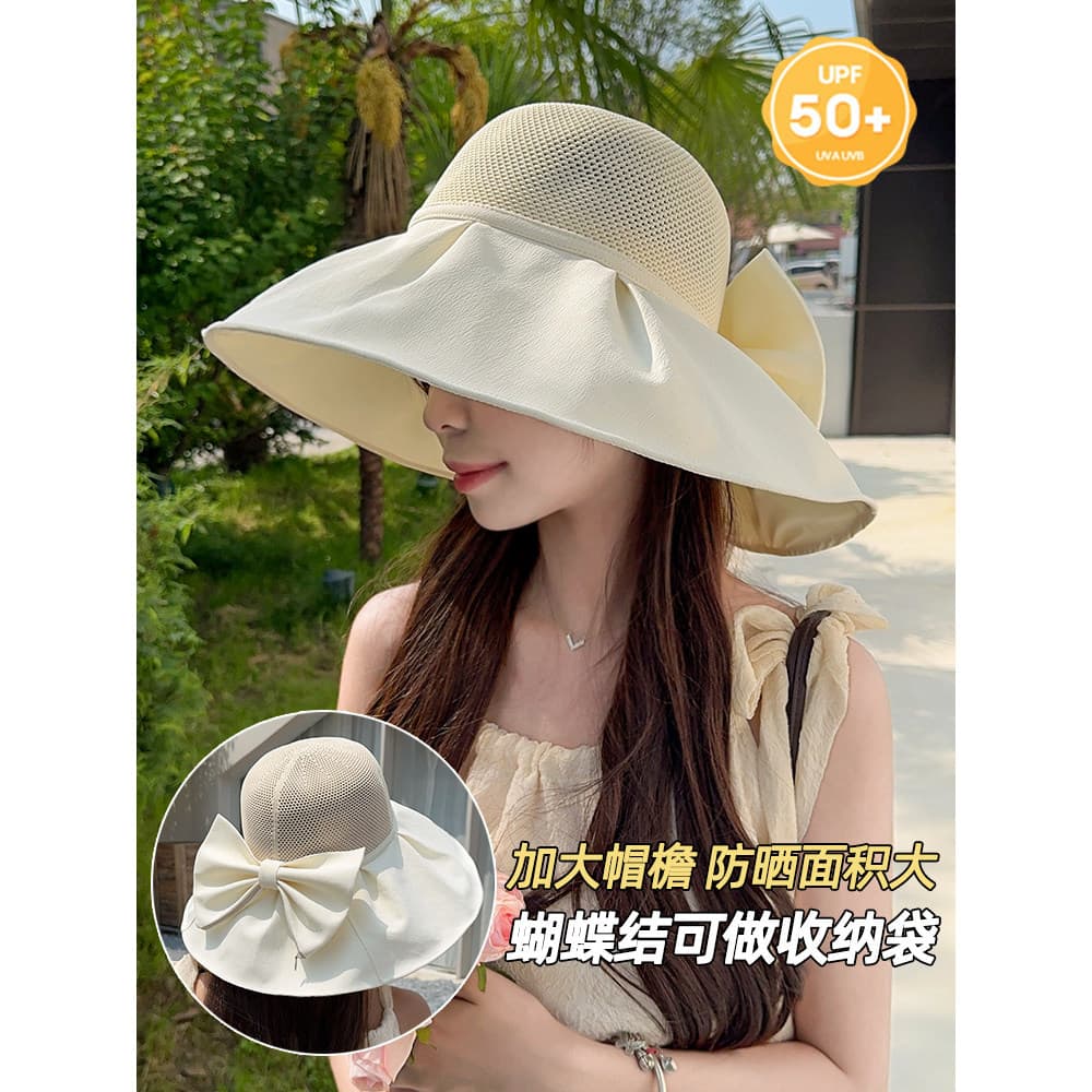 Chapéu balde de aba grande chapéu de verão feminino 2026 novo estilo chapéu de sol chapéu de sol ao ar livre capa de via