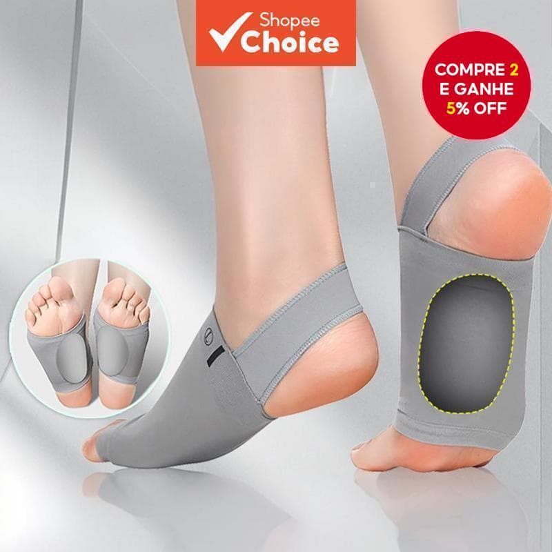 1 Par De Palmilhas De Suporte De Arco , Correção De Pé Plano , Design De Alça De Silicone Para Massagem Aprimorada Nos P
