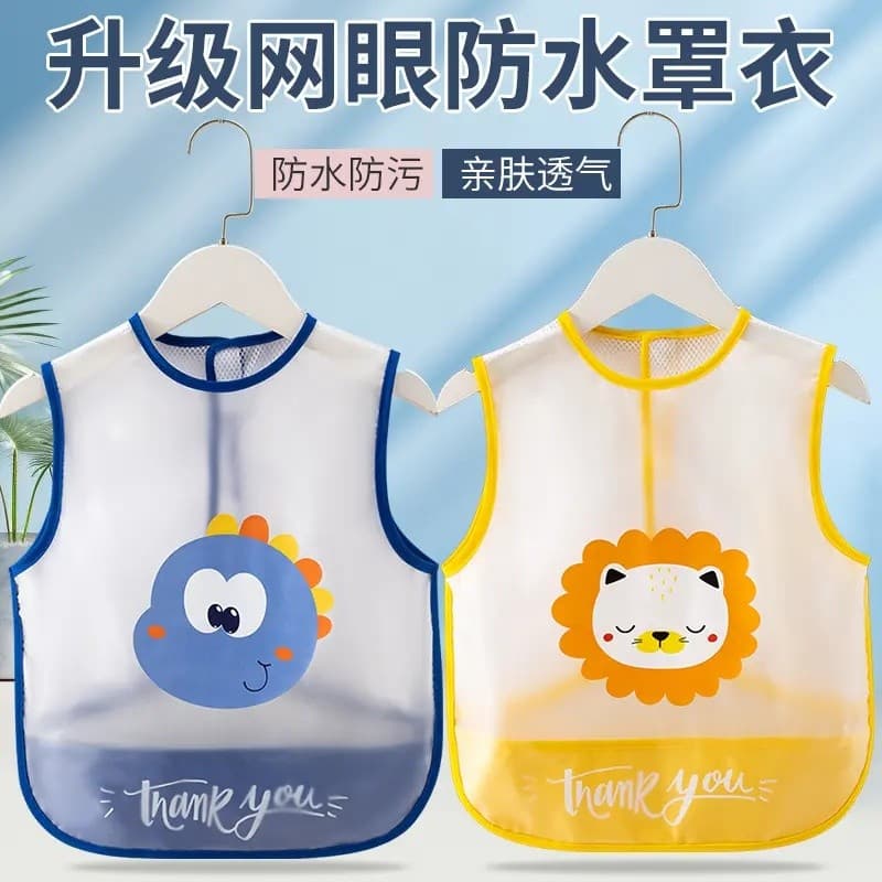 [Produtos para bebês] Babador de malha respirável para bebês, babador para alimentação infantil, toalha de Saliva de ver