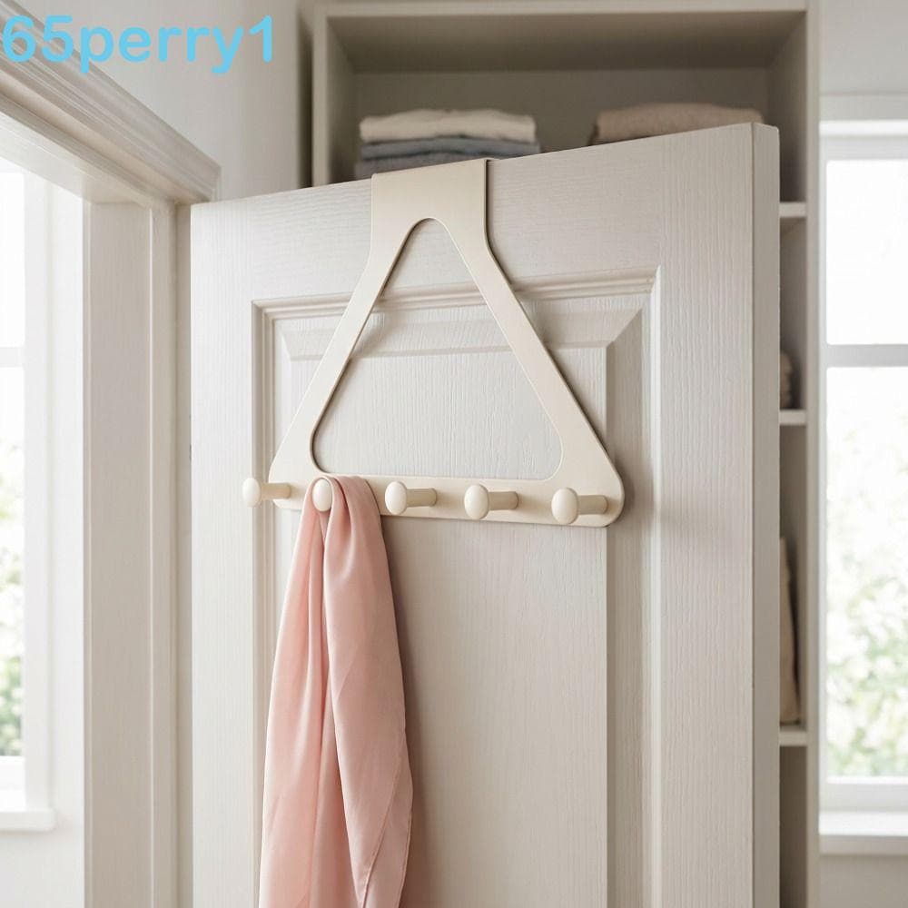 PERRY1 Ganchos Para Roupas , Cabide De Porta Com Design Sem Rastros Perfuração , Gancho De Armazenamento Triangular