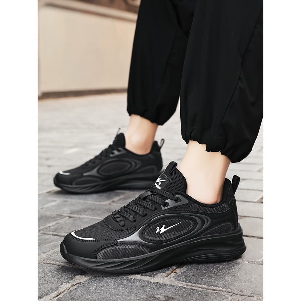 Sapatos masculinos de marca de estrela dupla verão antiderrapante sapatos esportivos masculinos preto trabalho leve sola