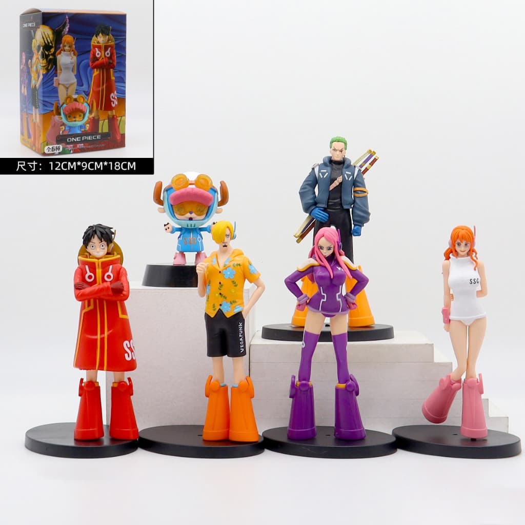 1 peça, 10-18 cm, personagens de anime: Luffy, Tony Chopper, Roronoa Zoro, Sanji, Nami, Bennie, brinquedo modelo.