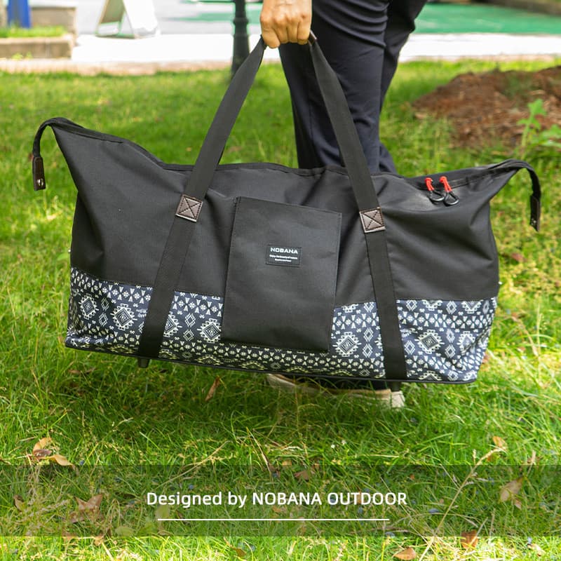 Saco de acampamento ao ar livre 35L grande capacidade dobrável portátil equipamento acampamento saco armazenamento viage