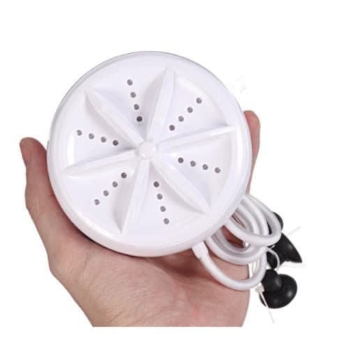 Mini Máquina De Lavar Portátil Ultrassônica Lavanderia Branco Multiuso USB