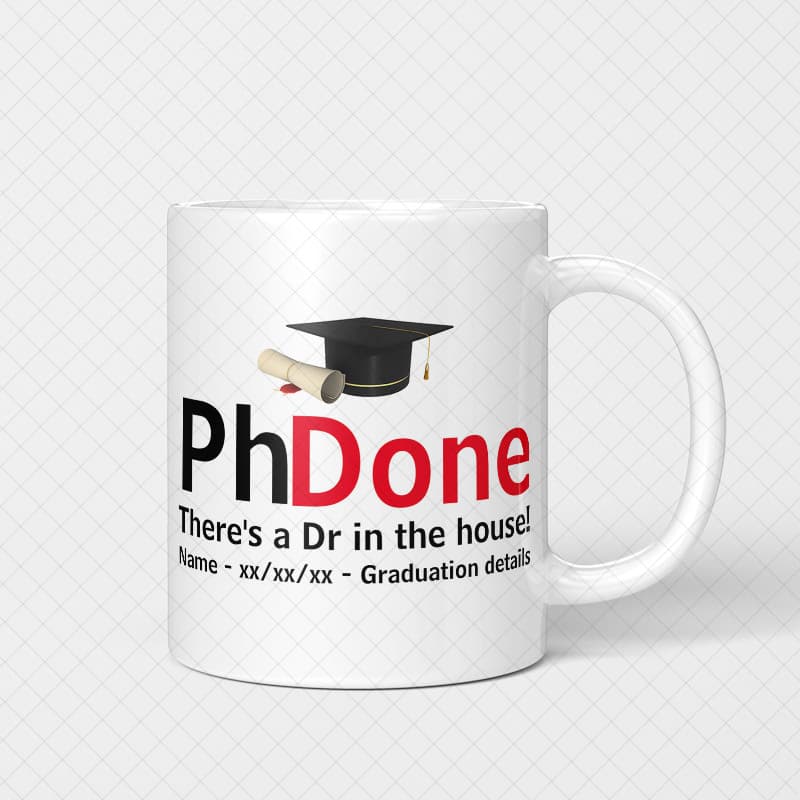 Ph.Done Cup Adulto Criativo Médico Dedicado Caneca Presente para Xícara de Café de Cerâmica Simples Moderna