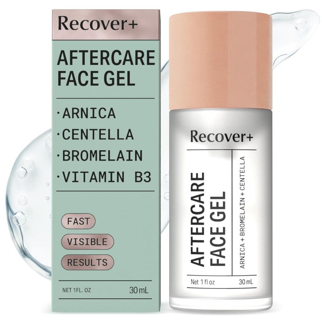 Gel Facial de Arnica para Cuidados Pós-Tratamento – Gel Botânico Leve para Recuperação com Arnica, Bromelaína, Centella