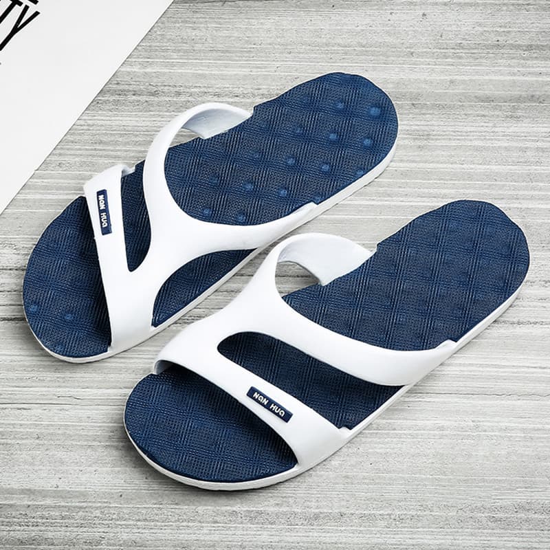 Sapatos de praia estilo masculino 2026 novo estilo verão outono moda exterior usar sola macia antiderrapante chinelos ao