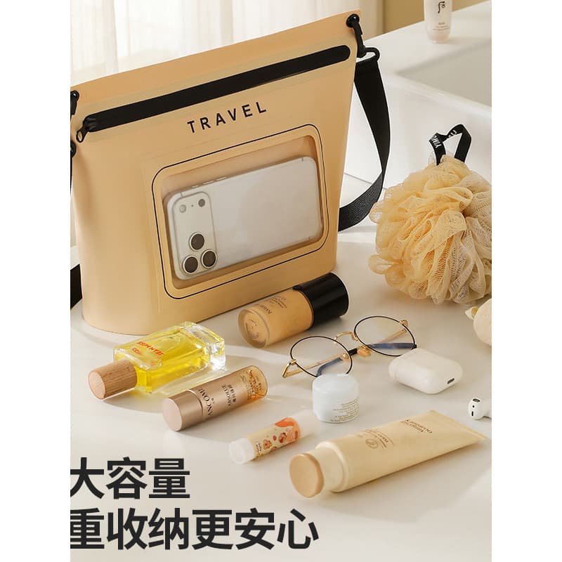 Bolsa para celular à prova d'água, tela sensível ao toque, ombro mensageiro, grande capacidade, bolsa de armazenamento p