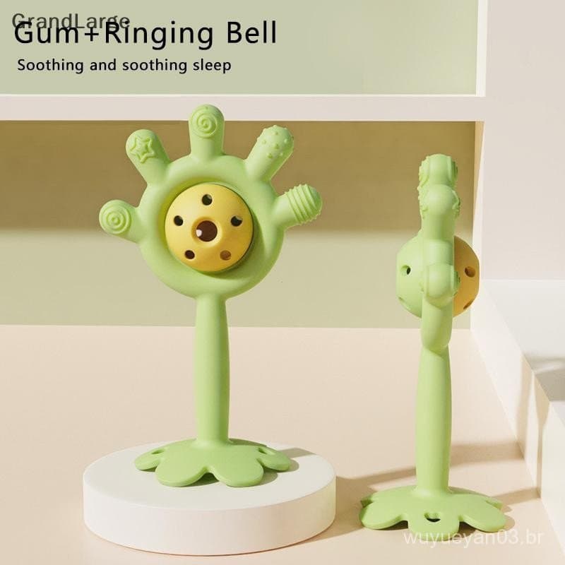 [GrandLarge] 1 Peça Bonito Dos Desenhos Animados Silicone Bebê Mordedor Brinquedos Forma Palma Chocalho Adereços Para Cr
