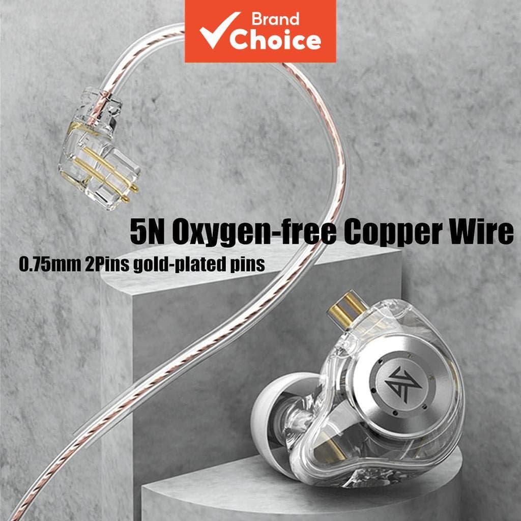 Fones de Ouvido KZ EDX Pro 3,5mm Intra-Auriculares com Fio/TWS IEM Sem Fio, Fones de Ouvido Estéreo HiFi Dinâmicos