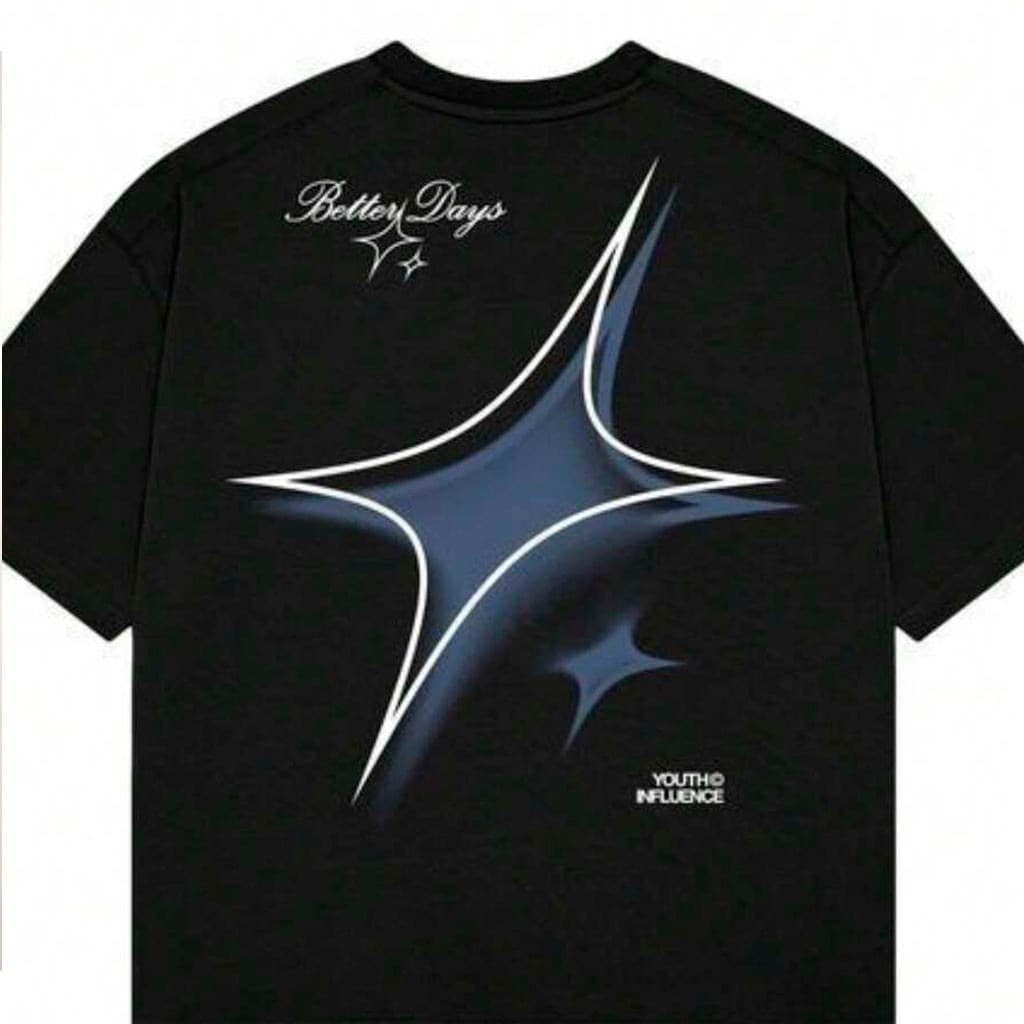 Camiseta Estampada  Estrela Diferente Grande Azul - Camisa 100% Algodão Unissex Macia Qualidade Premium - Envio Rapido