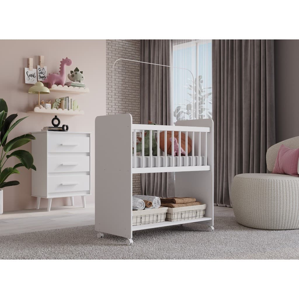 🔥PROMOÇÃO🔥Mini Berço Outside Fixo Moblis – Qualidade e Durabilidade para seu Espaço Externo