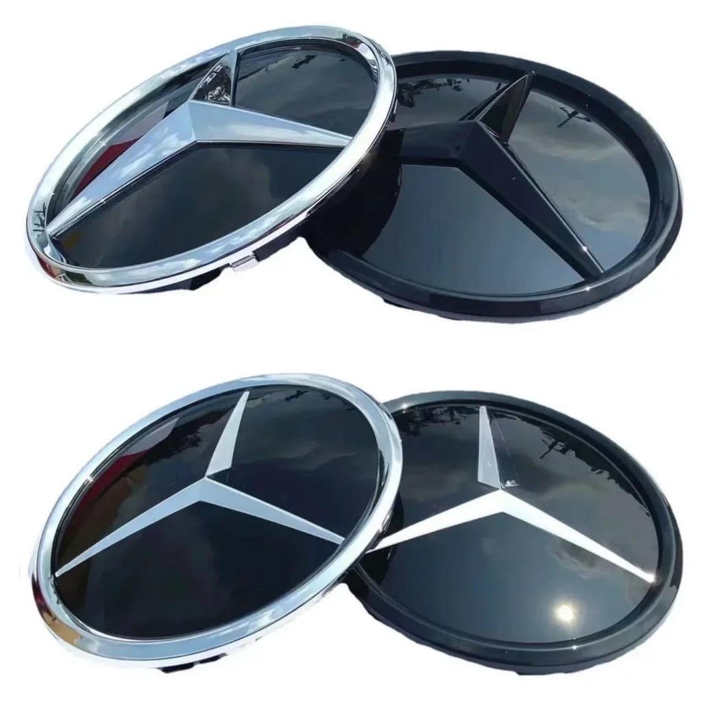 O Emblema Estrela Da Grade Do Espelho 3D É Adequado Para Mercedes-Benz A/B/R/GLK W204 E W207E200E260E300E350E400Coupe E5