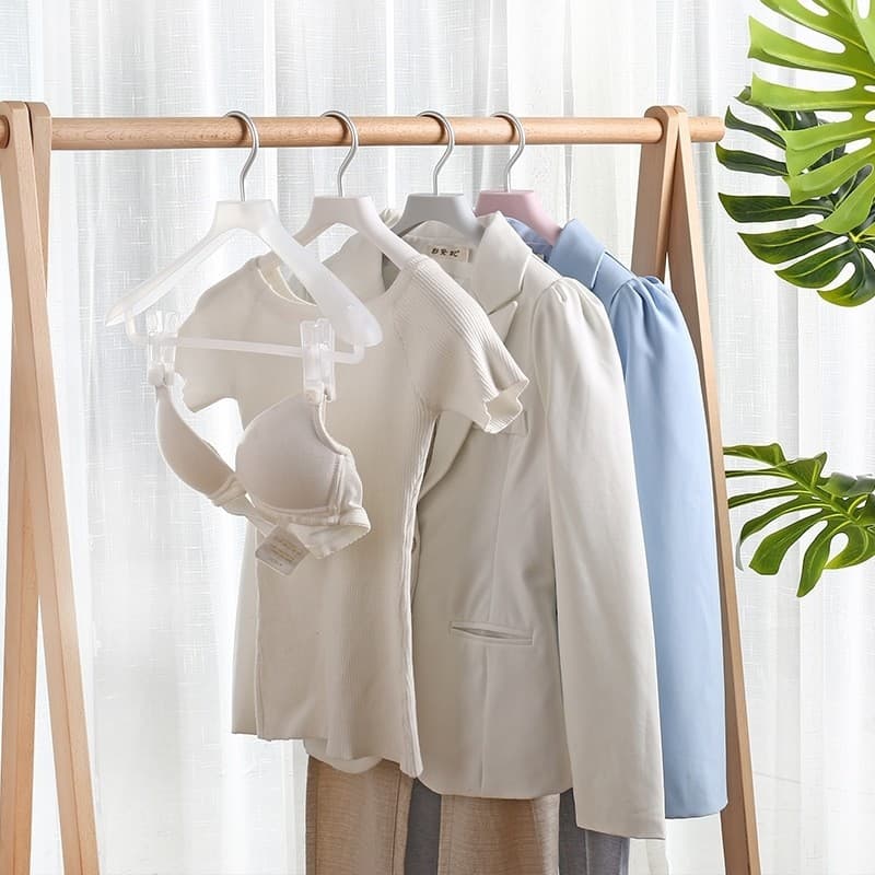 Terno cabide de roupas com clipe cabide camisola casaco de ombro largo sem costura Anti-deslizamento cabide de roupas te