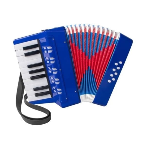 ACORDEON INFANTILBLUE 17 TECLAS 8 BAIXOS CUSTOM KIDS  CKAC 17 - BL