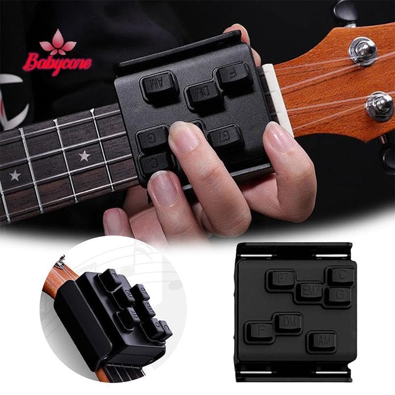 BYCE > Treinador De Calcador De Acordes De Ukulele Para Iniciantes Kit De Prensa Fácil Ferramenta De Aprendizagem Assist