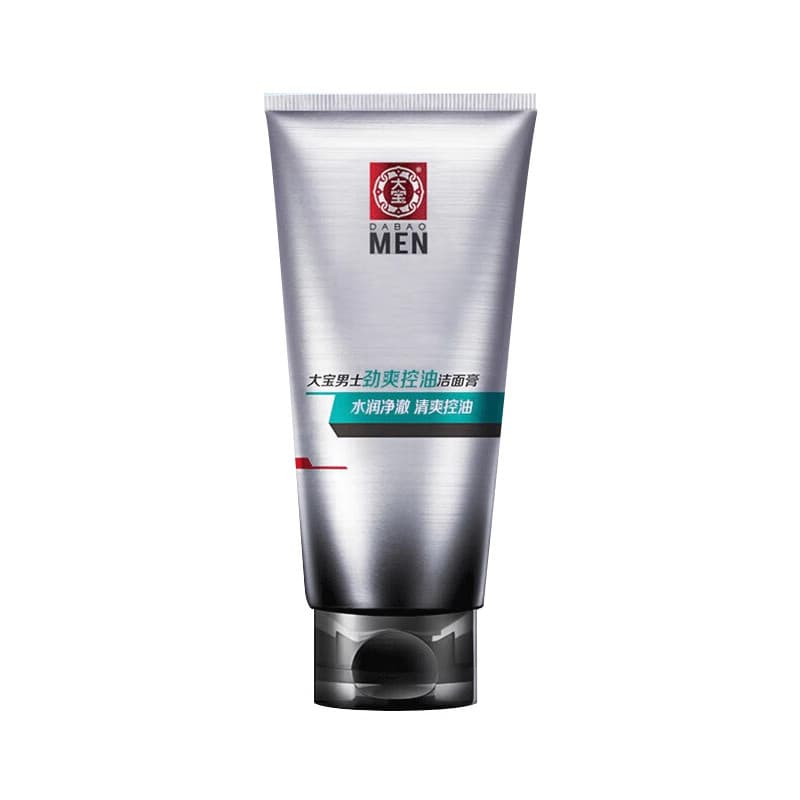 Dabao creme de limpeza refrescante para controle de óleo masculino, óleo de limpeza Facial, espuma de limpeza, leite, hi