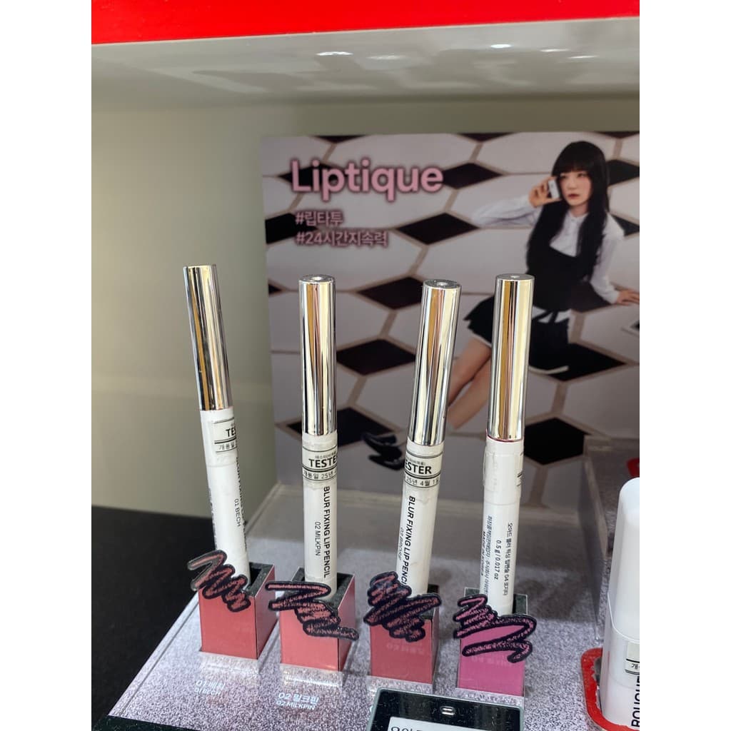 Coreia coreia Oiad novo produto desfoque fixação foco macio veludo fosco delineador labial dupla cabeça mancha contorno
