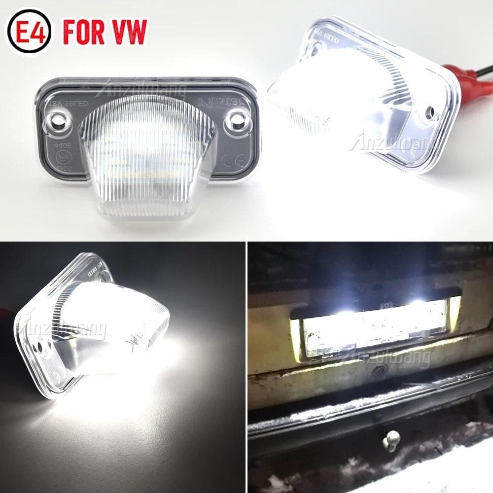 2 Pcs LED Luzes De Matrícula Para Vw T4 90 ~ 03 , Transporter Syncro 1993 2004 , Candy 04 , Jetta/05 Lâmpada De Número A