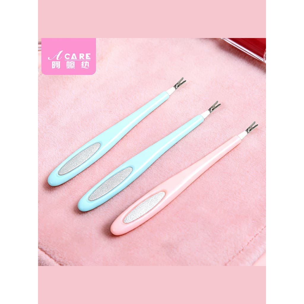 Garfo de pele morta/uso duplo A1pq808-garfo de pele morta arquivo dedo limpeza de unhas Pedicure borda Manicure ferramen