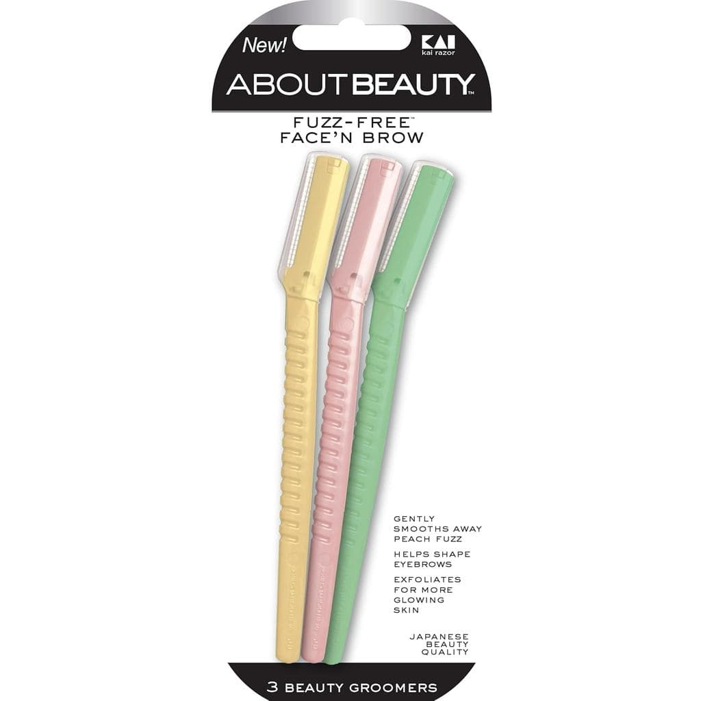 Face N Brow - 3 Ferramentas de Beleza para Remoção de Pelos, Ideal para Barbear, Esfoliação, Dermaplaning e Modelagem de