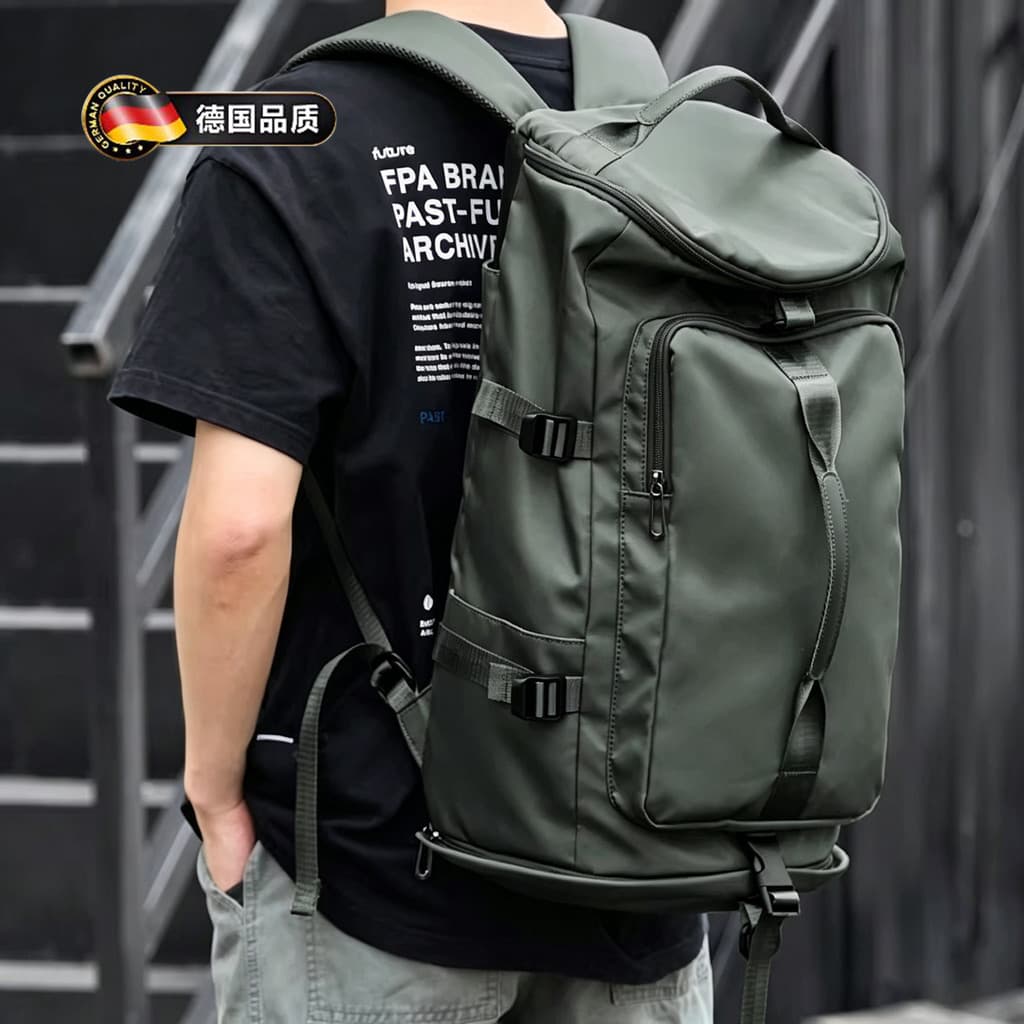Mochila alemã masculina de grande capacidade multifuncional bolsa de viagem de negócios mochila de lazer bolsa de montan