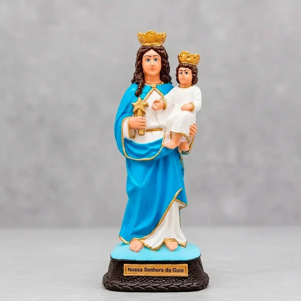 Imagem de Nossa Senhora da Guia de Borracha Inquebrável - 23 cm