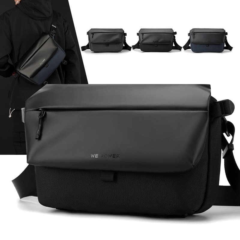 Bolsa mensageiro masculina moda Commuter bolsa de peito grande capacidade bolsa de ciclismo nova bolsa de ombro pequena