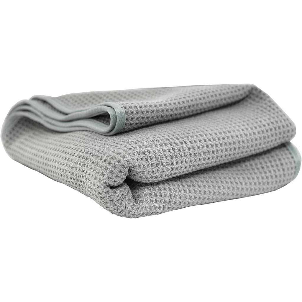 Toalha de Secagem de Microfibra Chemical Guys Waffle Weave Gray Matter - 25" x 36", Toalha de Microfibra de Mistura Prem