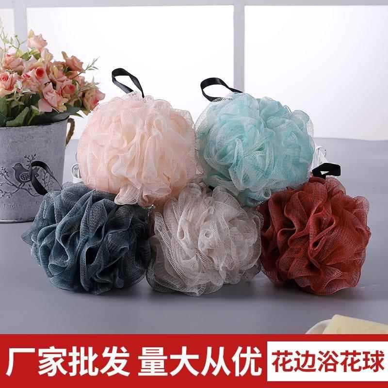 High-End tamanho grande bola de banho não solta banho flor bola bonito esfregando banho espuma uso feminino banho flor t