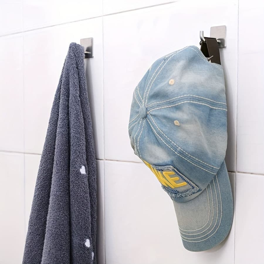 Gancho de Elefante Forte de Aço Inoxidável para Parede de Banheiro e Cozinha Sem Perfuração