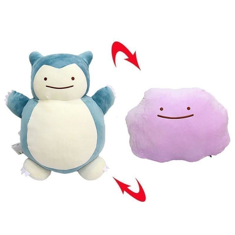 20cm Pokemon Anime Figura Deformação Travesseiro Snorlax Ditto Pocket Monster Plush Toys Doll Brinquedos De Pelúcia