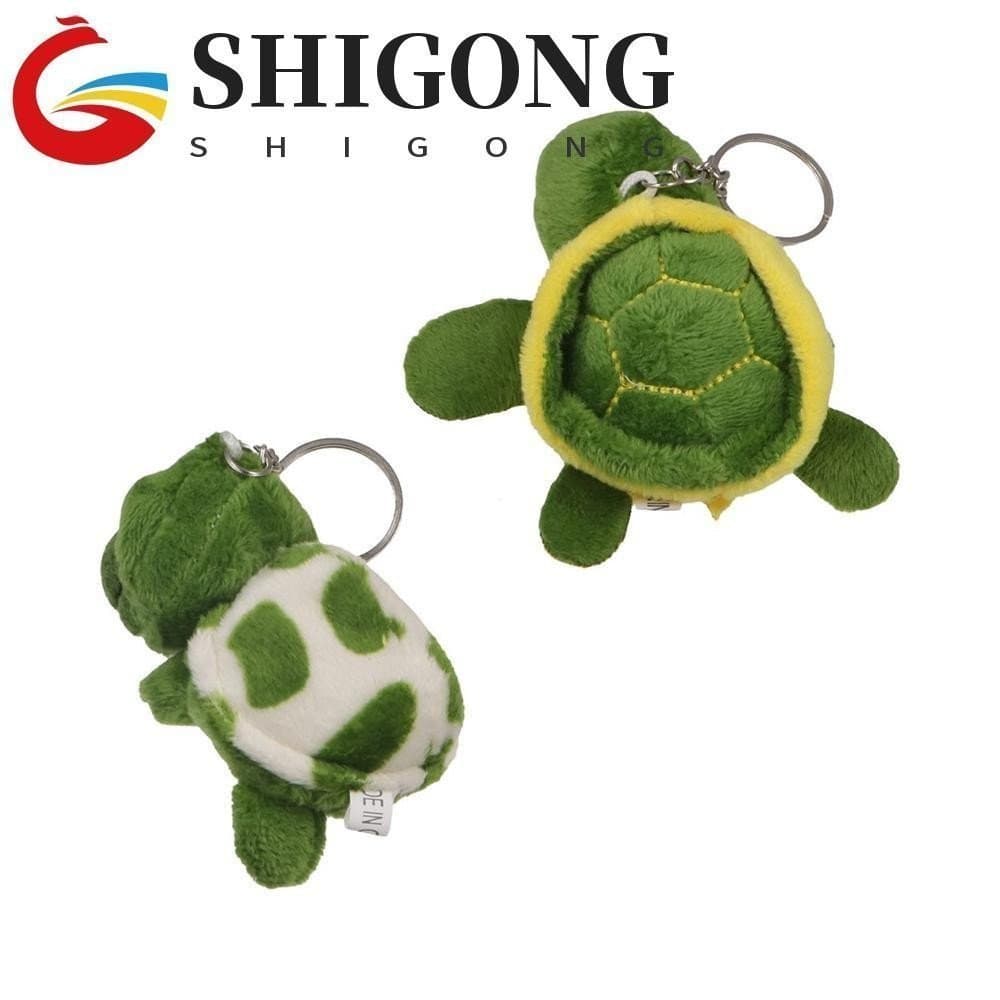 SHIGONG Tartaruga Pingente Personalidade Carro Chaveiro Ornamentos PP Algodão Marinha Design Dos Desenhos Animados Femin
