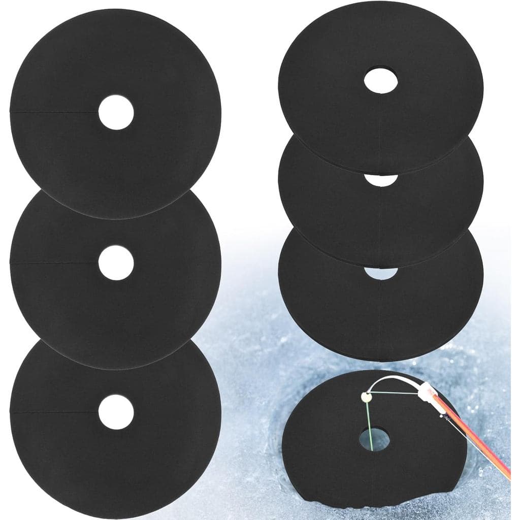 Conjunto de 6 Tampas para Furos de Pesca no Gelo - Isolador de Furos de Pesca no Gelo de 12 Polegadas, Acessórios para P