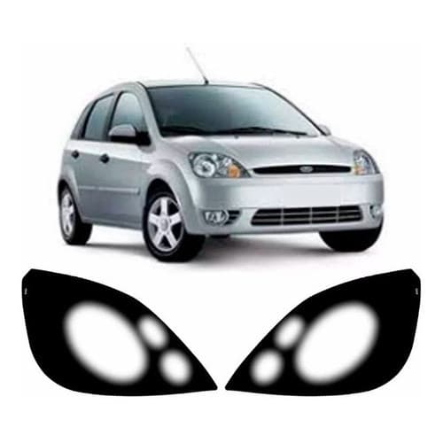 Aplique Adesivo Farol Mascara Negra Fiesta 2003 A 2006 G2