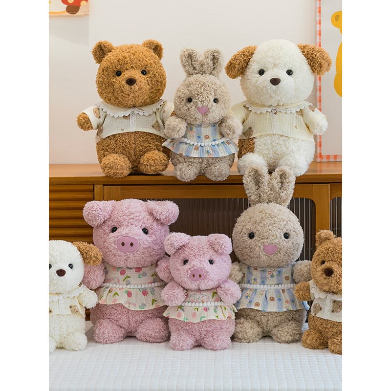Bonito calmante Piggy filhote de cachorro boneca de pelúcia boa noite coaping crianças presentes de aniversário para men