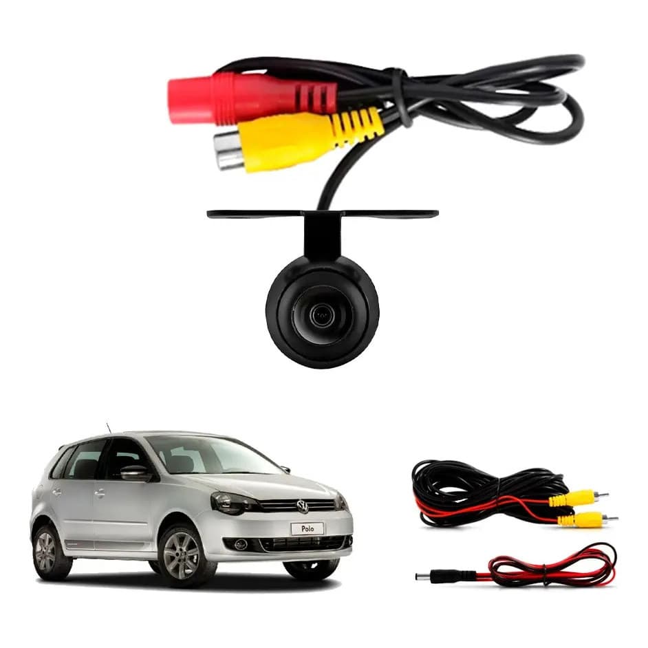 Camera De Ré Borboleta Hd Volkswagen Polo 2007 2008 2009