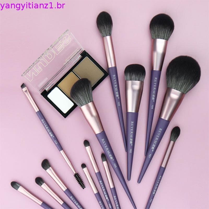 Anti-envelhecimento uva roxa 13 conjuntos de pincéis de maquiagem pó escova Cangzhou conjunto de pincéis profissional so