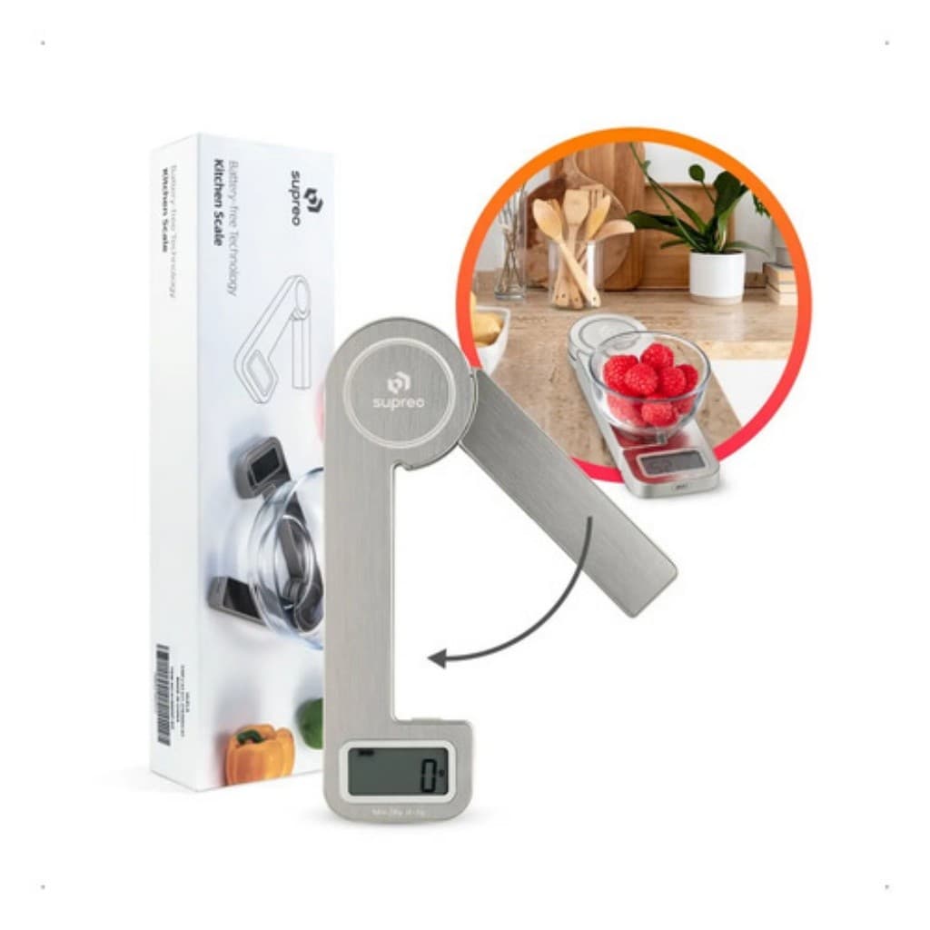 Balança Digital Inox USB Recarregável Precisão 1g Cozinha Profissional