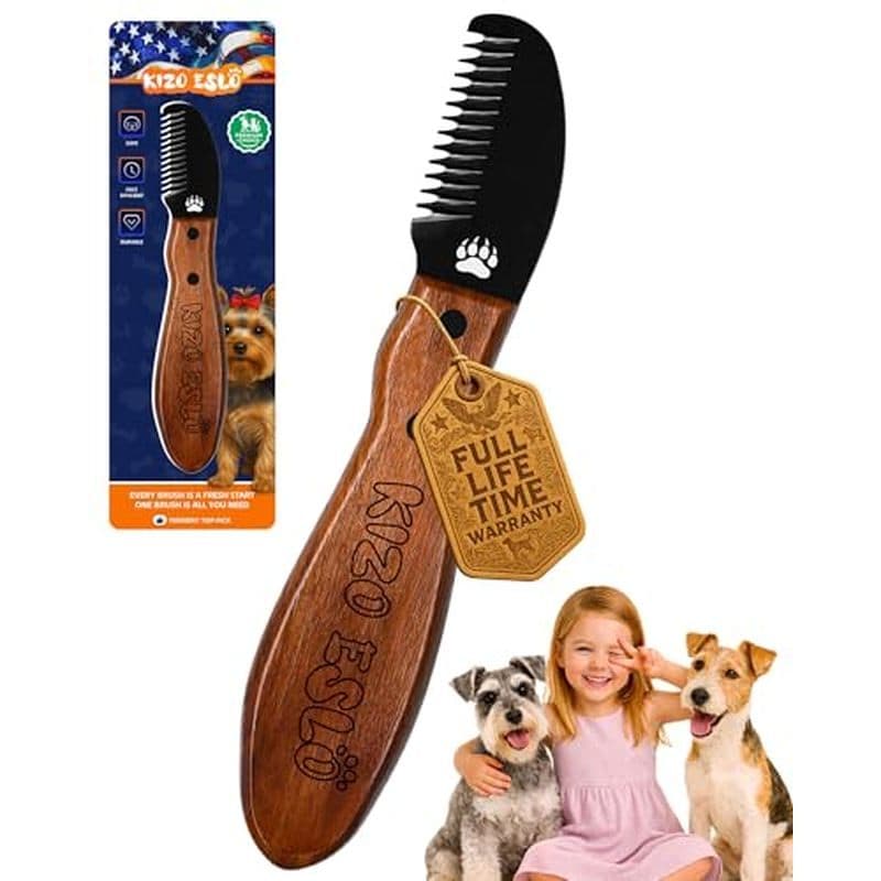 Escova De Desmatamento Para Cães KIZO ESLO & amp ; Ancinho De Subpêlo Rabiscos , Poodles Animais De Estimação De Cabelos