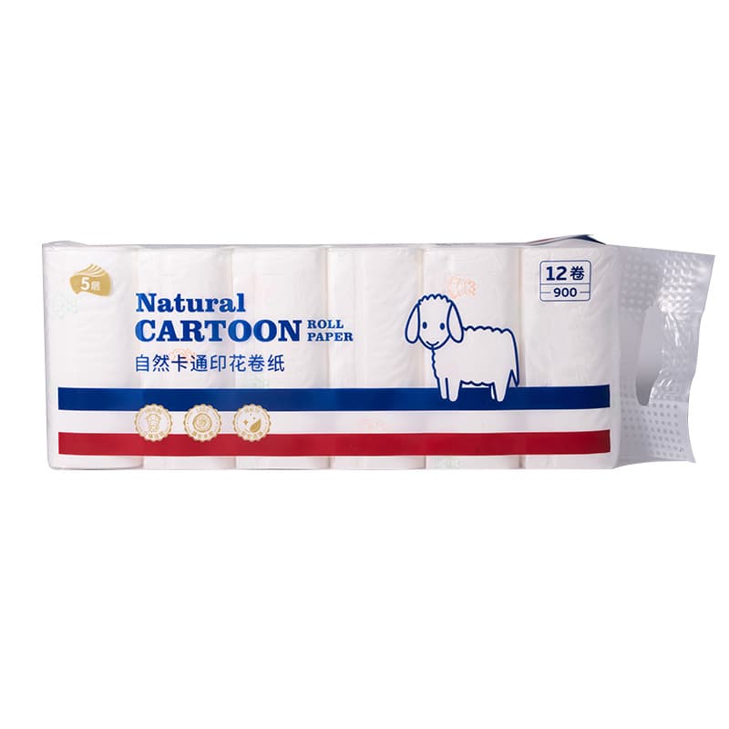 Xinyi Youpin Natural Cartoon Impresso Rolo de Papel 900g 12 Rolos/Lift