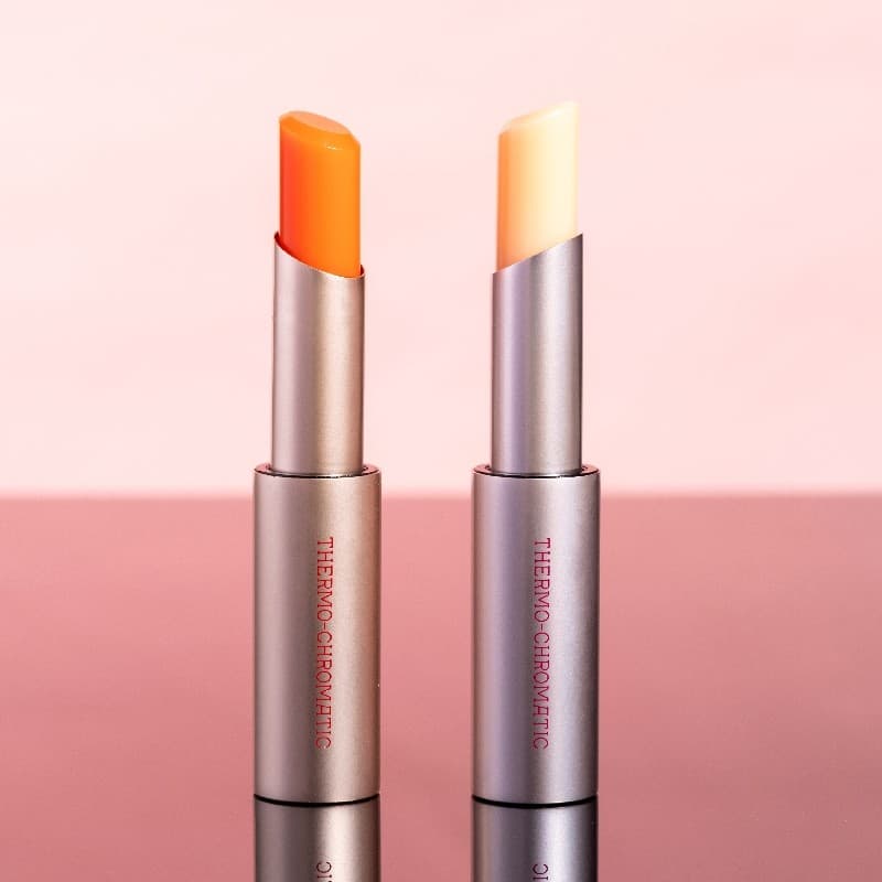 Bálsamo labial termocrômico Aobifu âmbar esmalte rosa cristal estrela