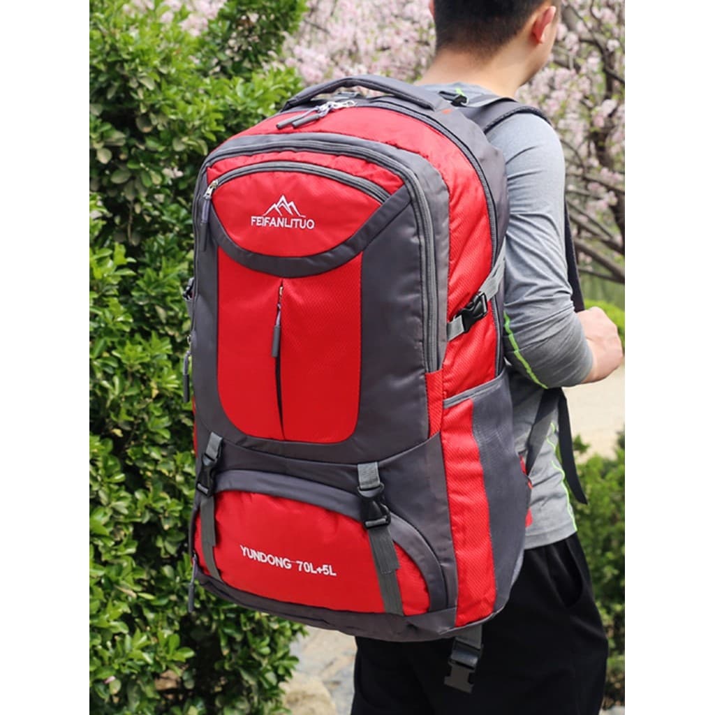 Super grande capacidade mochila das mulheres dos homens ao ar livre montanhismo saco 75L saco de viagem grande mochila s
