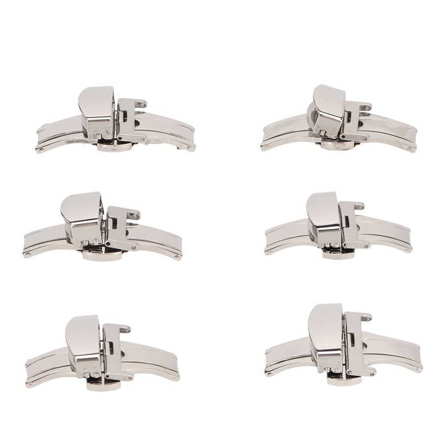 Ferramenta de reparo de relógio fivela de relógio fivela automática prata 16/18/20/22MM fivela automática