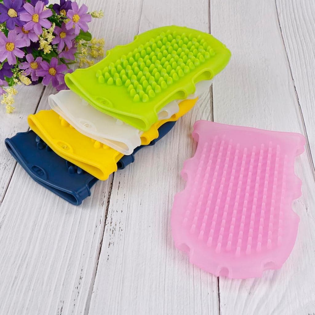 Luva Massageadora Portátil, Luva de Massagem Corporal Multifuncional de Silicone, Escova Suave para Redução de Celulite,
