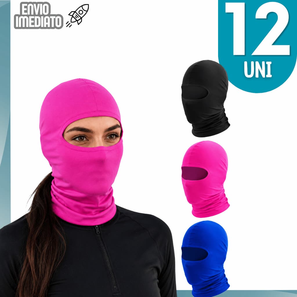 3/6/12 Touca Ninja Balaclava Proteção UV - Moto, Ciclista, Pesca Caminhada Pedal Mascara Facial